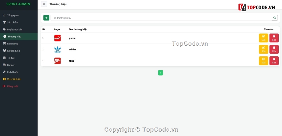 Website bán đồ thể thao,thể thao,mới nhất